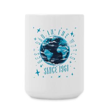 Best dad in the world since 1961 Father's Day - Large Mug 440 ml - white - Front