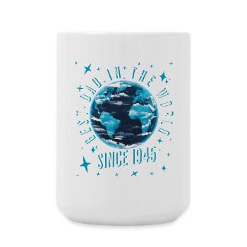 Best dad in the world since 1945 Father's Day - Large Mug 440 ml - white - Front