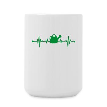 Garten Gartenarbeit Gießkanne - Große Tasse 440 ml - Weiß - Vorne