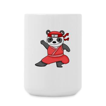 Ninja Panda - Große Tasse 440 ml - Weiß - Vorne