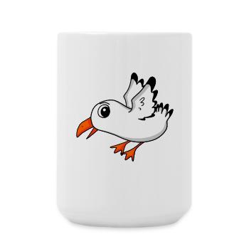 Seagull Bird - Large Mug 440 ml - white - Front