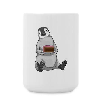 Gâteau pingouin - Grande tasse 440 ml - blanc - Devant