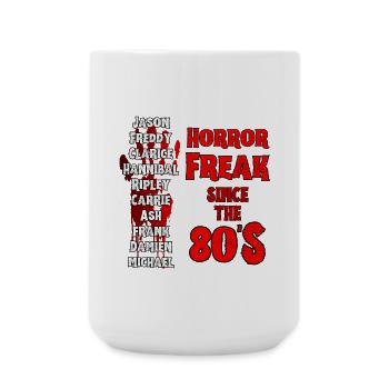 Chemise d’horreur pour les fans de films d’horreur - Grande tasse 440 ml - blanc - Devant