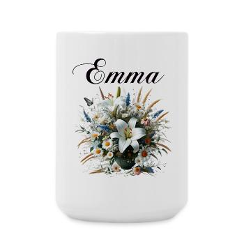 Emma - Large Mug 440 ml - white - Front