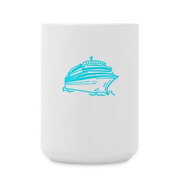 Kreuzfahrtschiff Kreuzfahrt - Große Tasse 440 ml - Weiß - Vorne