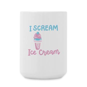 Eiscreme zum 4. Geburtstag - Große Tasse 440 ml - Weiß - Vorne