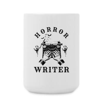 Horror Writer Literature Writing Typewriter - Large Mug 440 ml - white - Front