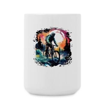 Retro Cyclist - Large Mug 440 ml - white - Front