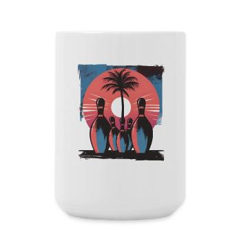 Bowling - Large Mug 440 ml - white - Front