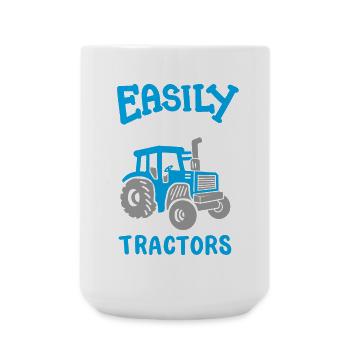 Traktor Bauer Landwirtschaft - Große Tasse 440 ml - Weiß - Vorne