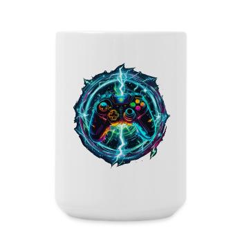 Galaktischer Gaming Controller - Große Tasse 440 ml - Weiß - Vorne