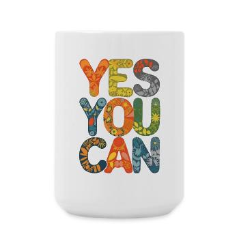 Fröhliche Freundschaft Geburtstags-Design - Große Tasse 440 ml - Weiß - Vorne