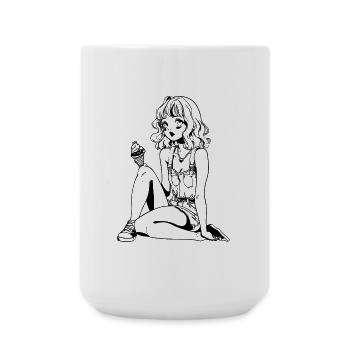 Eisliebhaberin - Große Tasse 440 ml - Weiß - Vorne
