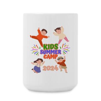 Kids summer camp - Large Mug 440 ml - white - Front