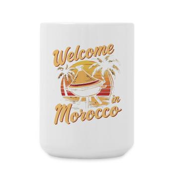 Welcoming Morocco Sunset Design - Large Mug 440 ml - white - Front