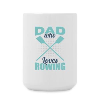 Rowing father - Large Mug 440 ml - white - Front