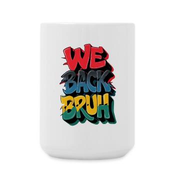 Grafische Textrevolution mit kraftvollen Sätzen - Große Tasse 440 ml - Weiß - Vorne
