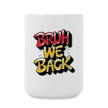 Prononciation et conception de texte de style rétro - Grande tasse 440 ml - blanc - Devant