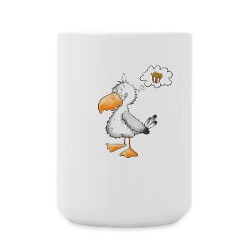 Seagull veut des frites de mer - Grande tasse 440 ml - blanc - Devant