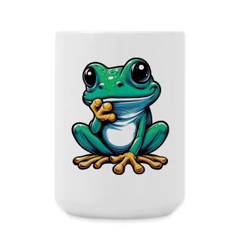 Frosch - Große Tasse 440 ml - Weiß - Vorne
