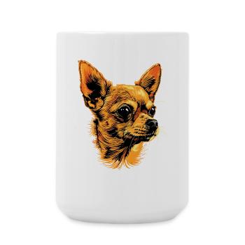 Maîtresse de chien chihuahua J’aime les chihuahuas mignons - Grande tasse 440 ml - blanc - Devant