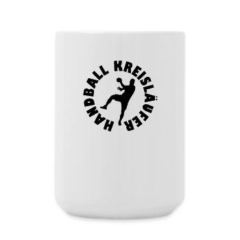 Handball Joueur Handball Ballon - Grande tasse 440 ml - blanc - Devant