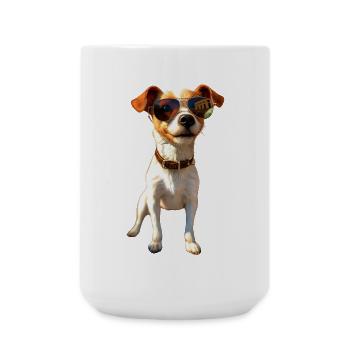 Jack Russell Terrier Hunde Liebhaber Jack Russells - Große Tasse 440 ml - Weiß - Vorne