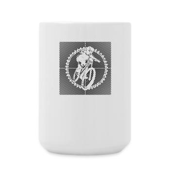 VTT VTT VTT BMX-BIKE VTT - Grande tasse 440 ml - blanc - Devant