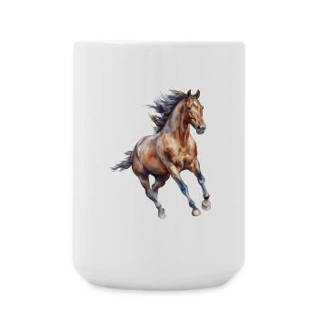 Horse Lover Elegant Horse - Large Mug 440 ml - white - Front