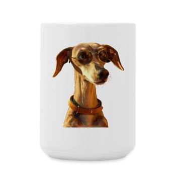 Greyhound Dog Lover Hunting Dog Love Greyhound - Large Mug 440 ml - white - Front