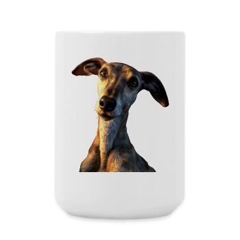 Greyhound Dog Lover Hunting Dog Love Greyhound - Large Mug 440 ml - white - Front