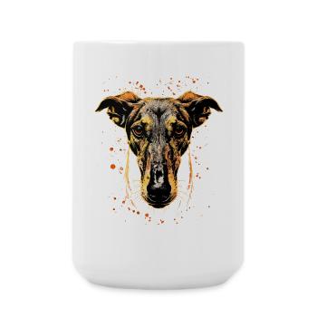 Greyhound Dog Lover Hunting Dog Love Greyhound - Large Mug 440 ml - white - Front