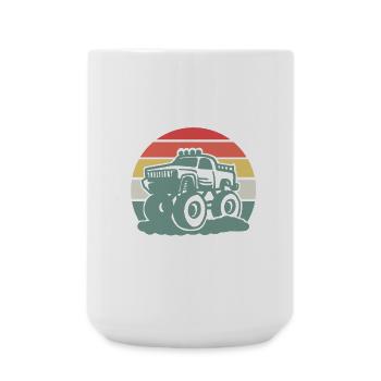 Monster Truck - Große Tasse 440 ml - Weiß - Vorne
