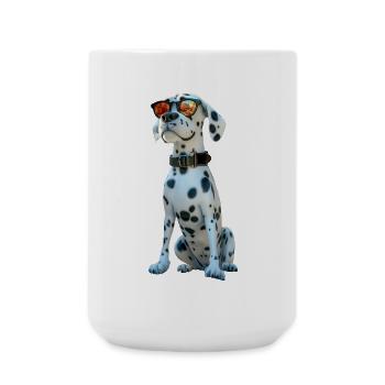 Dalmatiner Hunde Liebhaber Ich Liebe Dalmatiner - Große Tasse 440 ml - Weiß - Vorne