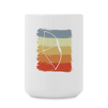 Vintage Bogen und Pfeil - Große Tasse 440 ml - Weiß - Vorne