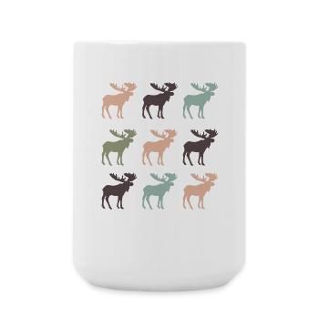 Elch - Große Tasse 440 ml - Weiß - Vorne