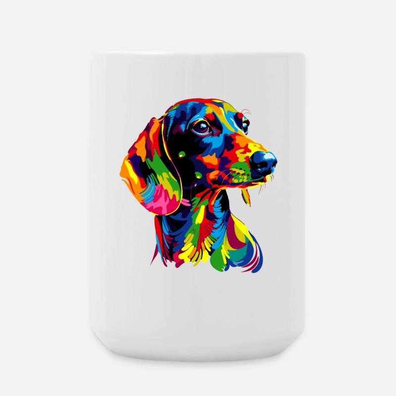 Teckel, Teckel, Teckel miniature, Dachshund Club, Teckel - Grande tasse 440 ml - blanc
