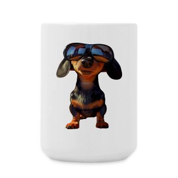 Dachshund, Dachshund, Miniature Dachshund, Dachshund Club, Dachshund - Large Mug 440 ml - white - Front