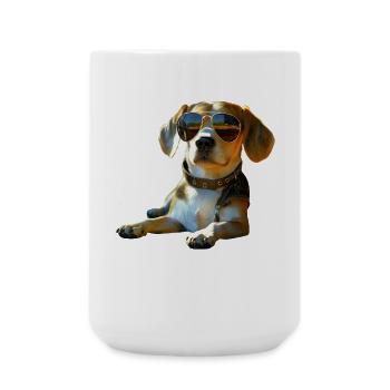 Beagle Puppy Beagles Cute Dog English Beagle - Large Mug 440 ml - white - Front