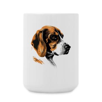 Beagle Puppy Beagles Cute Dog English Beagle - Large Mug 440 ml - white - Front
