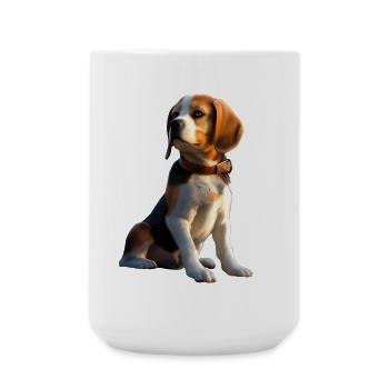Beagle Puppy Beagles Cute Dog English Beagle - Large Mug 440 ml - white - Front