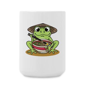 Frosch Ramen - Große Tasse 440 ml - Weiß - Vorne