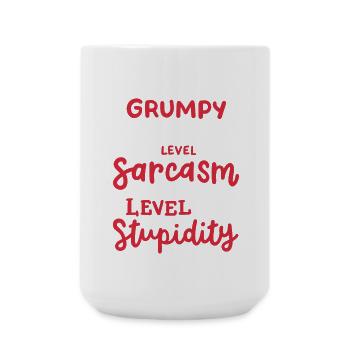 Sarkasmus sarkastischer Spruch - Große Tasse 440 ml - Weiß - Vorne