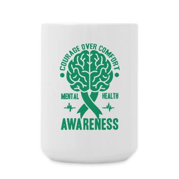 Depression Help - Mental Breakdown - Large Mug 440 ml - white - Front