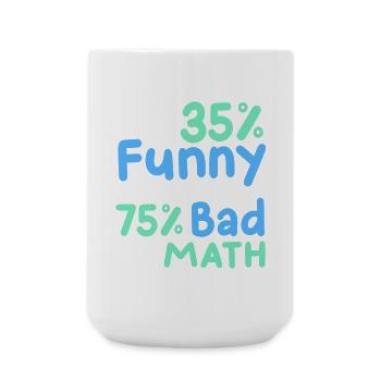 lustiger Mathe-Sarkasmus - Große Tasse 440 ml - Weiß - Vorne