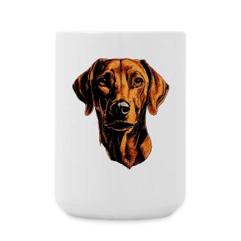 Rhodesian Ridgeback Chien de chasse Chiens Pride Ridgeback - Grande tasse 440 ml - blanc - Devant