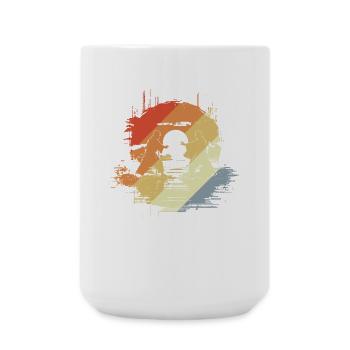 Karate Grafik - Große Tasse 440 ml - Weiß - Vorne