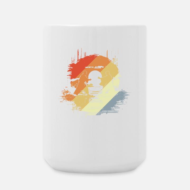 Karate Grafik - Große Tasse 440 ml - Weiß