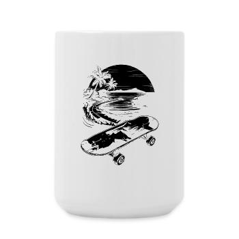 Skateboarding - Large Mug 440 ml - white - Front