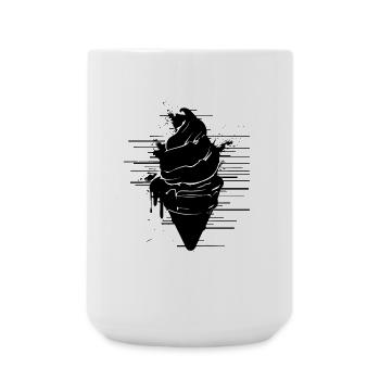 Dessin de crème glacée - Grande tasse 440 ml - blanc - Devant